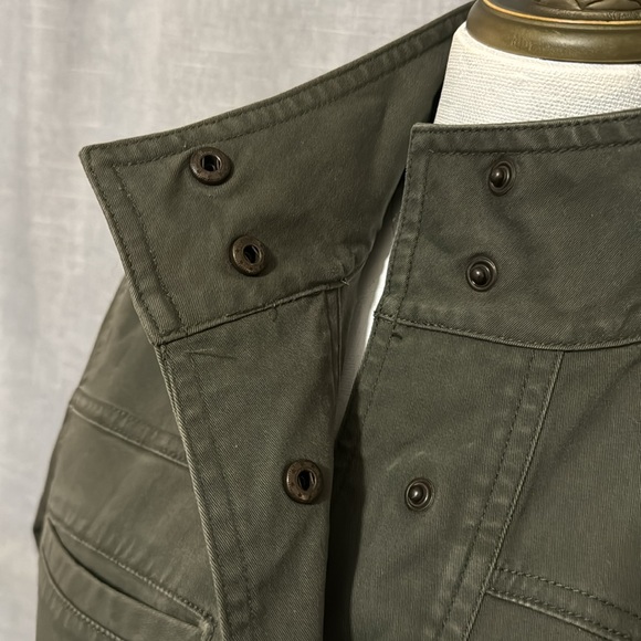 Universal Thread Cotton Jacket-XS-Snap Front-Adj Waist-Olive Green-Pockets-EUC - Picture 6 of 16